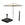 Garden Impressions stokparasol Lotus zwart Ø300 cm met Cosmo voet en hoes