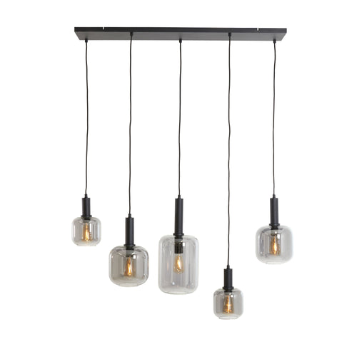 Light & Living hanglamp Lekar - zwart - 22x110x32cm - vtwonen shop