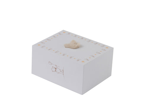 J-Line tapijt Hoofd Beer - vloerkleed - polyester - beige