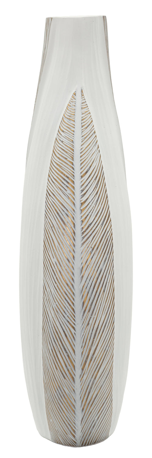 Mauro Ferretti vaas - 29,5x13,5x50 cm - wit