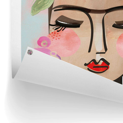 Reinders Colourful Face tuinposter -  meerkleurig/multi color - tuin - 80x60cm