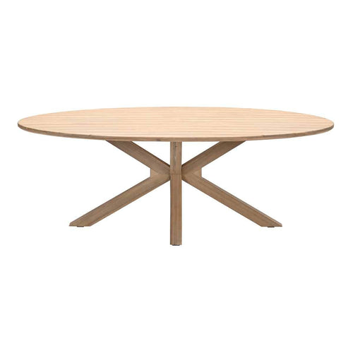 Urania tafel ovaal - 220x115 cm - acaciahout met white wash