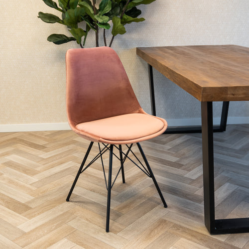 Kick kuipstoel Velvet - Roze - vtwonen shop
