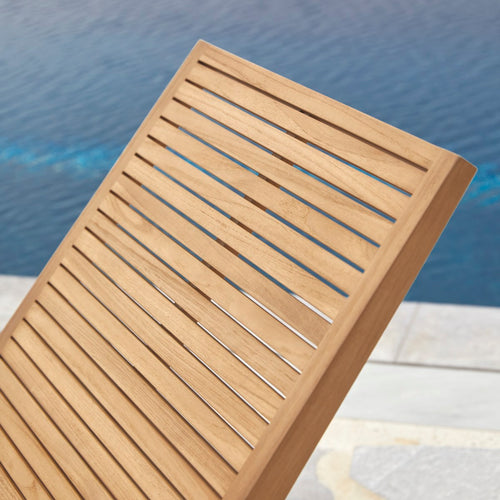 Tikamoon Teakhouten ligbed voor buiten Teo - Naturel - vtwonen shop