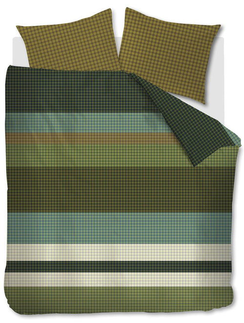 Beddinghouse Juno dekbedovertrek - Tweepersoons - 200x200/220 cm - Groen