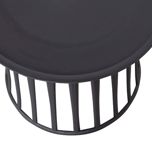 WOOOD bijzettafel binnen/buiten Boy - Kunststof - Zwart - Set van 2 - vtwonen shop