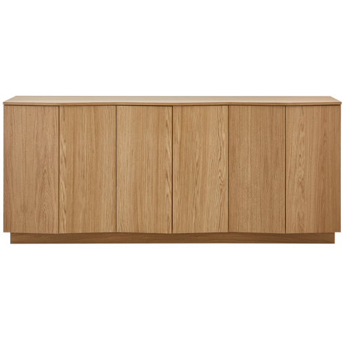 WOOOD Zuma dressoir - Push-To-Open - Eiken - Transparant - 85x22x45 - vtwonen shop