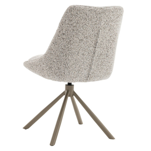 DÉJA Living Eetkamerstoel Malou - Beige/Taupe - Draaibaar - Set van 2 - vtwonen shop
