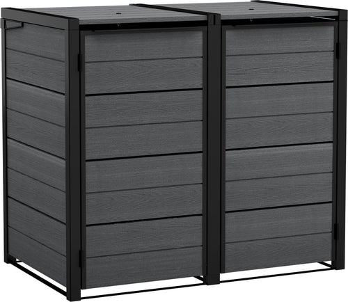Keter Hide Away Containerberging - 2x 240L - Antraciet - vtwonen shop
