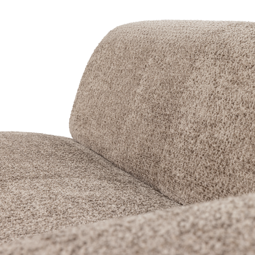 WOOOD 2-zits bank arm rechts Mojo Base - Wollig - Donkerzand - 74x185x97