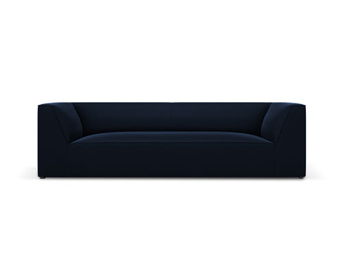 Micadoni Bank Ruby 3-zits, flueel, koningsblauw - 93x232x69cm