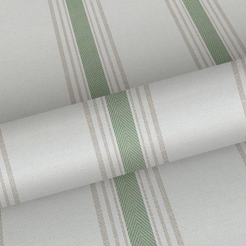 Sanders & Sanders behang strepen groen en beige - 53 cm x 10 m - 640206 - vtwonen shop