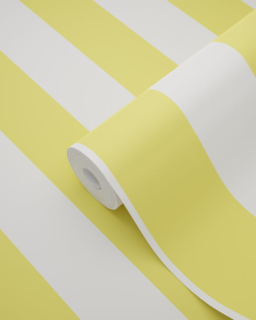 ESTAhome behang strepen geel en wit - 53 cm x 10.05 m - 139911 - vtwonen shop