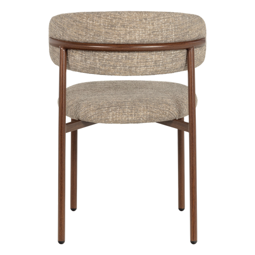 WOOOD eetkamerstoel Kelu - Wollig - Naturel Melange - Set Van 2 - 80x45x58