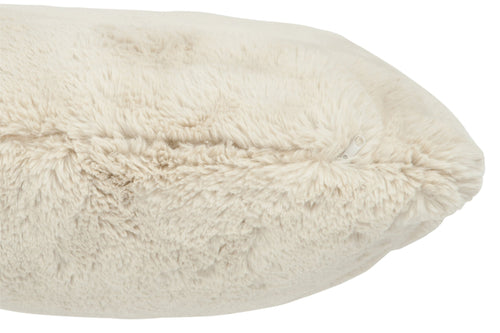 J-Line kussen Cutie - polyester - lichtgrijs