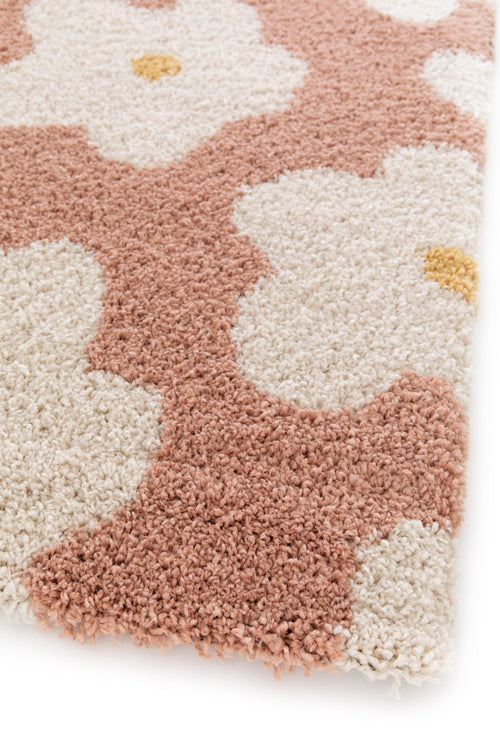 AFK Living vloerkleed Bloemen - voor kinderen - roos - 80 x 150 cm