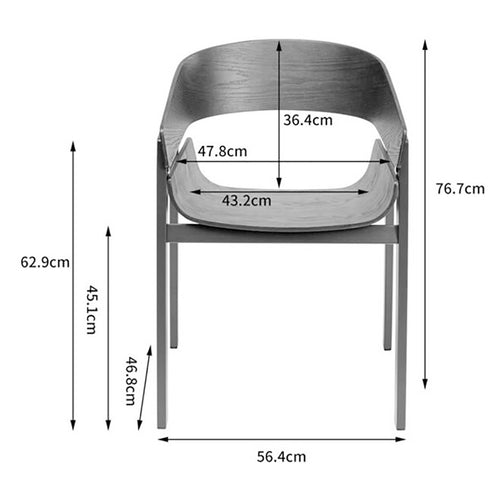 Kare Design Stoel met armleuningen Biarritz zwart - vtwonen shop