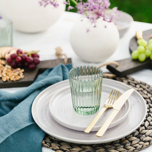 Salt & Pepper - Glas 26cl groen Blossom - Set van 4 - vtwonen shop