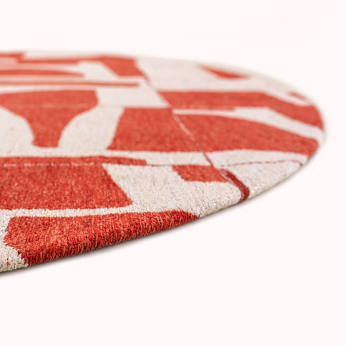 Louis De Poortere vloerkleed Rust - rood - 240x240cm - vtwonen shop