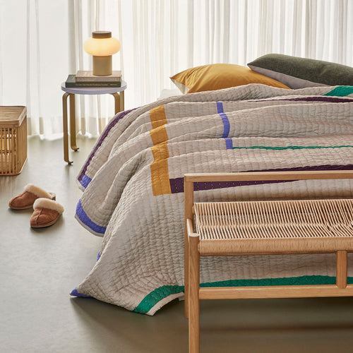 Hübsch sprei Twist - katoen - 260x260cm