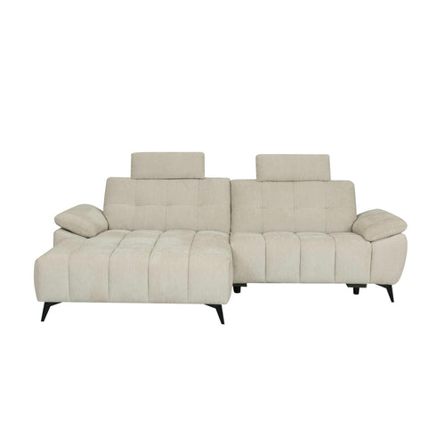 Furnhouse chaise longue bank links Colorado - Crème wit - Stof - 156x268x107