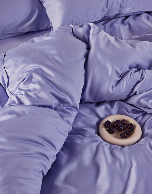 Essenza Minte dekbedovertrek - Tweepersoons – 200x200/220 cm - Lavendelblauw