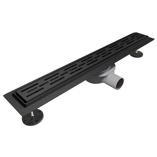 LOMAZOO douchegoot Cayma - mat zwart - 80 cm