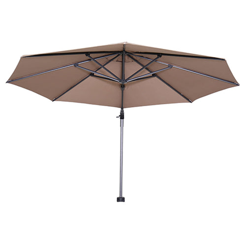 Hawaii parasol - Ø350 cm - carbon black - taupe - vtwonen shop