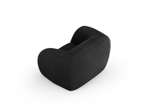 Cosmopolitan Design Fauteuil Essen boucle, zwart - 95x130x86cm