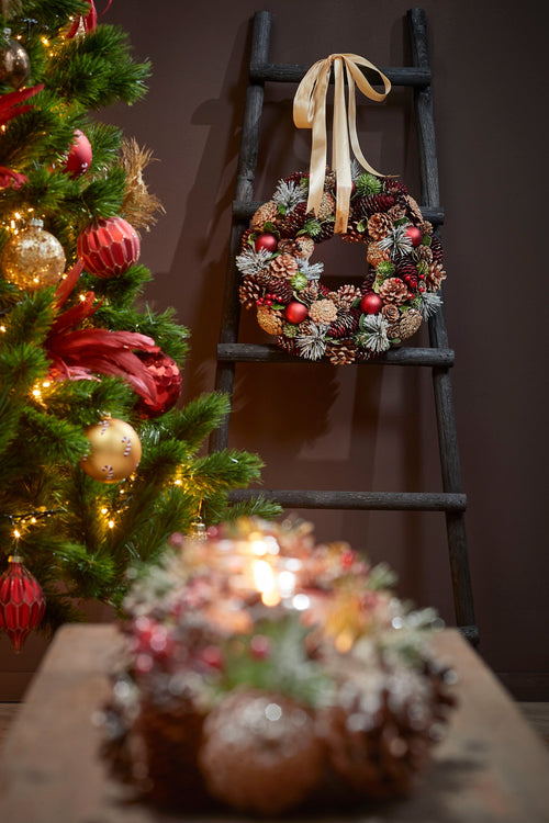 House of Seasons Ladderrek - L29 x B49 x H119 cm - Populierenhout - Zwart - vtwonen shop