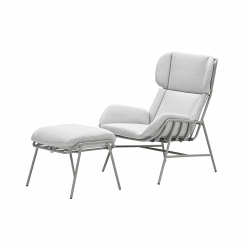 Garden Impressions loungestoel Fresno taupe incl. voetenbank - vtwonen shop