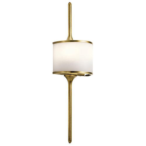 Elstead Mona - 2 Lichts Badkamer Wandlamp Messing IP44, G9