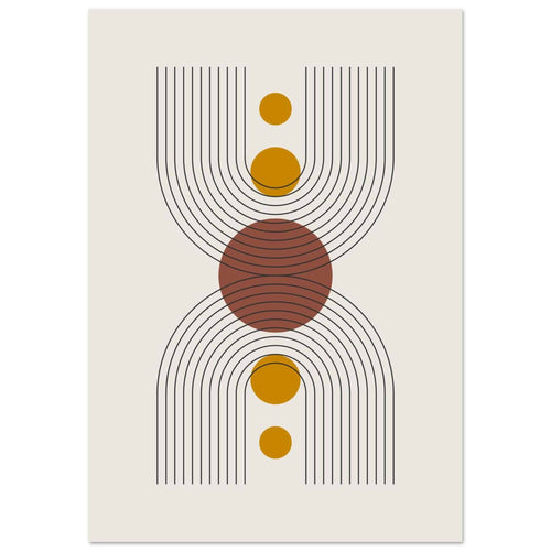 Artfulprints  Boho – Centered shape   poster 70x100 cm - vtwonen shop