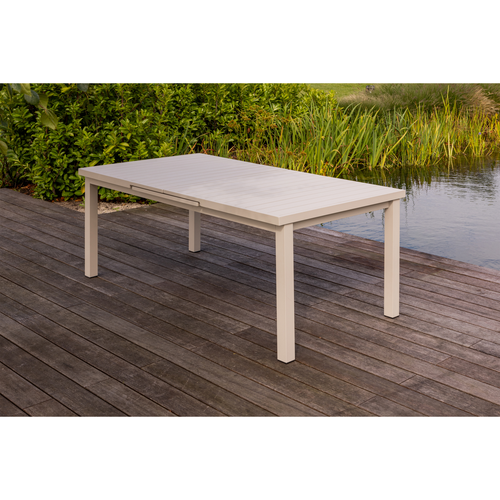 Exotan uitschuifbare tuintafel Mobile - Aluminium - Zand - 79x240x100 - vtwonen shop