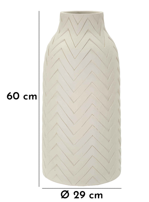 Mauro Ferretti vaas - 29x60 cm - crème