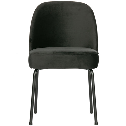 WOOOD eetkamerstoelen Vogue - Fluweel Zwart - Set van 6