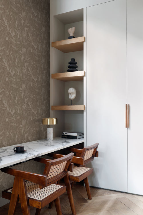 Origin Wallcoverings behang bananenbladeren bruin - 50 x 900 cm - 348056 - vtwonen shop