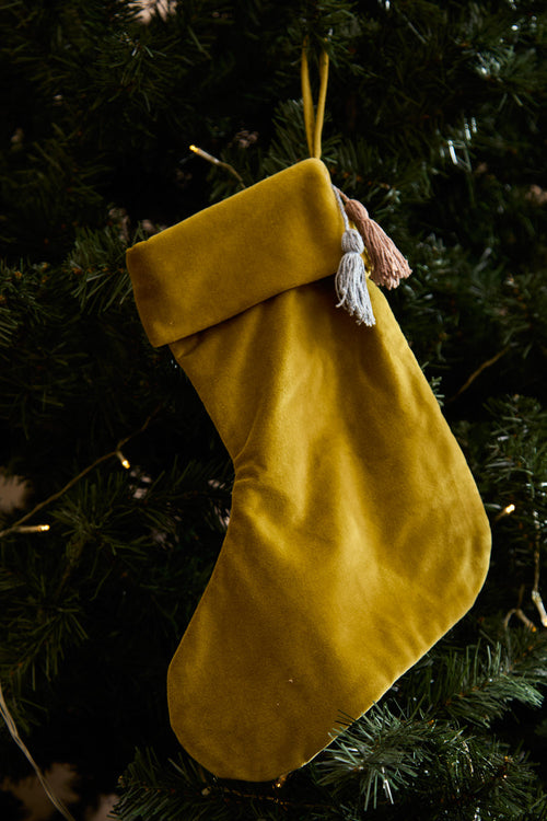 Calma House Kerstornament Velour - Groen - 40x33