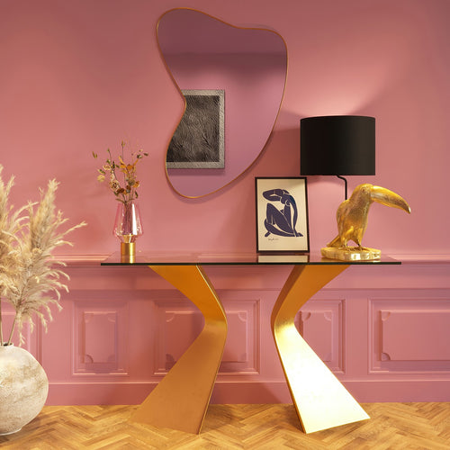 Kare Design Spiegel Shape Messing 110x120cm