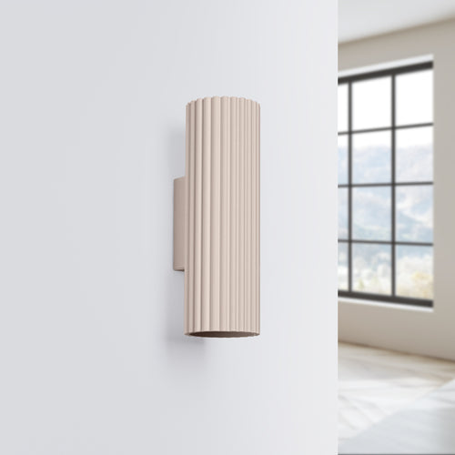 Sollux Lighting Wandlamp KARBON 20 taupe - 6,5x8,5x20cm