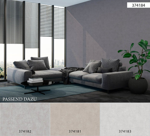 Livingwalls behang geschilderd effect lichtgrijs - 53 cm x 10.05 m - AS-374183