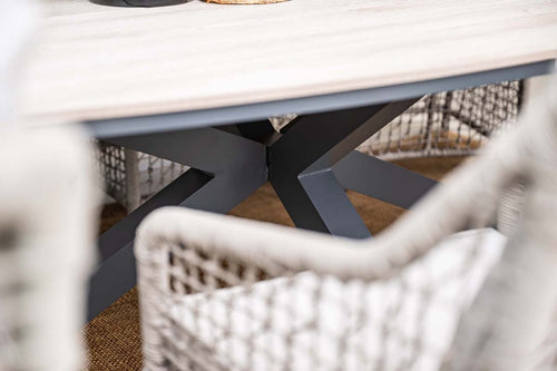 Garden Impressions tuintafel Tulli light teak vironwood - ovaal 280x140 cm - vtwonen shop