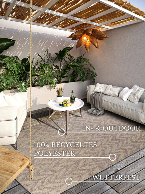 Vloerkleed MOMO Rugs Taupe 418/001/108 250x350 cm