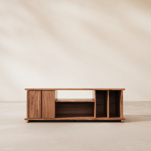 Tikamoon Acaciahouten TV-meubel 120 cm - Bruin
