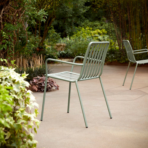 Tikamoon Metalen leunstoel in groen - Groen