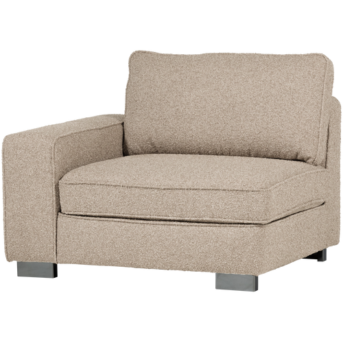 vtwonen element 1-zits met arm links Lazy - Bouclé - Naturel - vtwonen shop