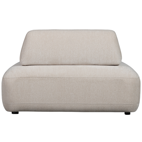 WOOOD fauteuil met verplaatsbare rugleuning Sterck - Polyester - Zand - 118x102x41 - vtwonen shop