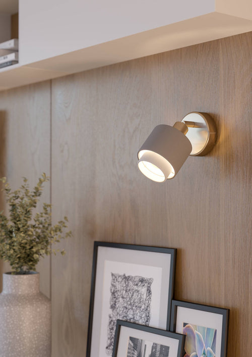 EGLO spot Bellizzi - e14 - ø 9 cm - grijs/wit - vtwonen shop