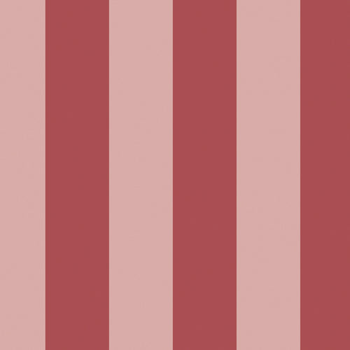 Cath Kidston Vliesbehang - Canopy Stripe Pink & Red