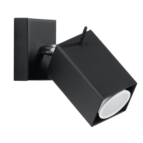 Sollux Lighting Wandlamp MERIDA zwart - 8x16x8cm